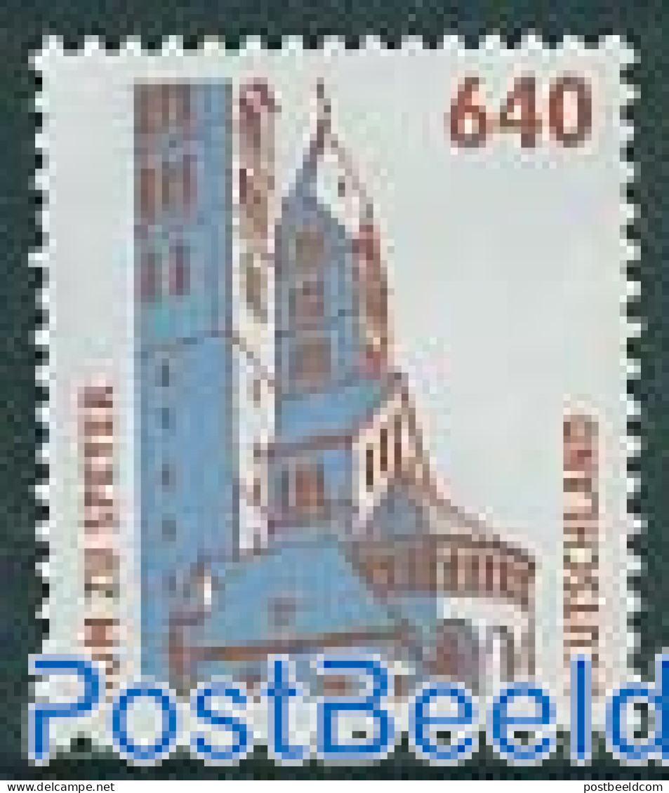 Germany, Federal Republic 1995 Dom Of Speyer 1v, Mint NH, Religion - Churches, Temples, Mosques, Synagogues - Ongebruikt