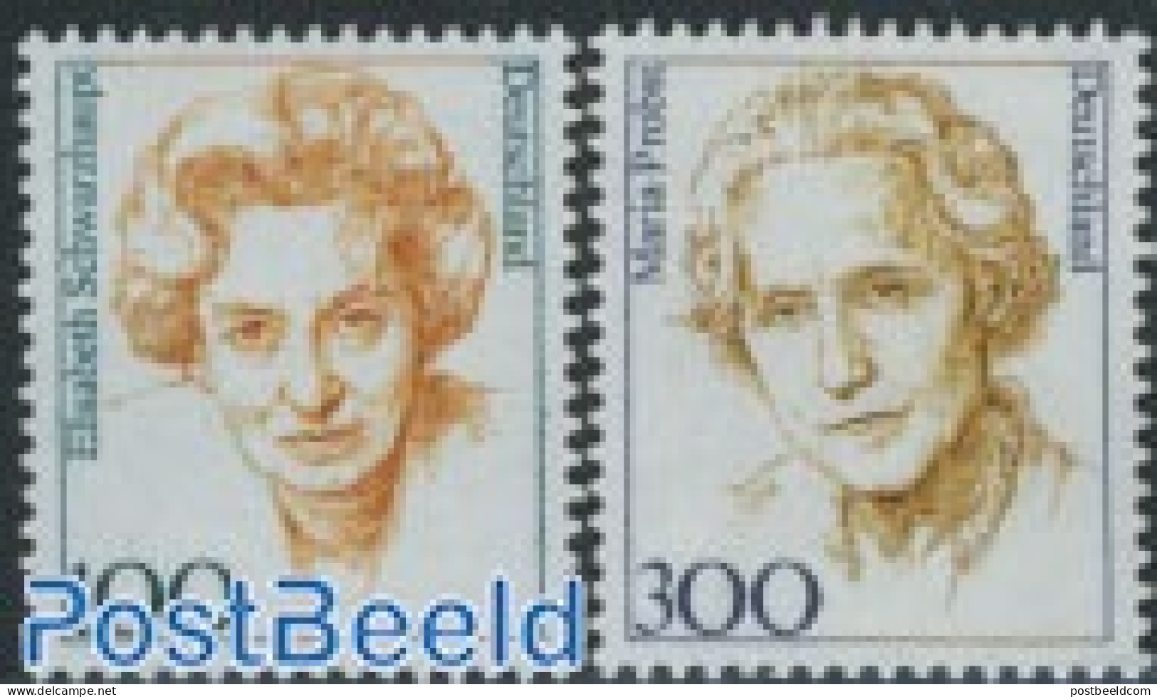 Germany, Federal Republic 1997 Definitives, Women 2v, Mint NH, History - Politicians - Women - Neufs