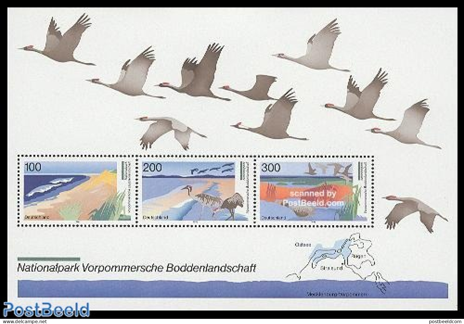Germany, Federal Republic 1996 Nature S/s, Mint NH, Nature - Birds - Ongebruikt
