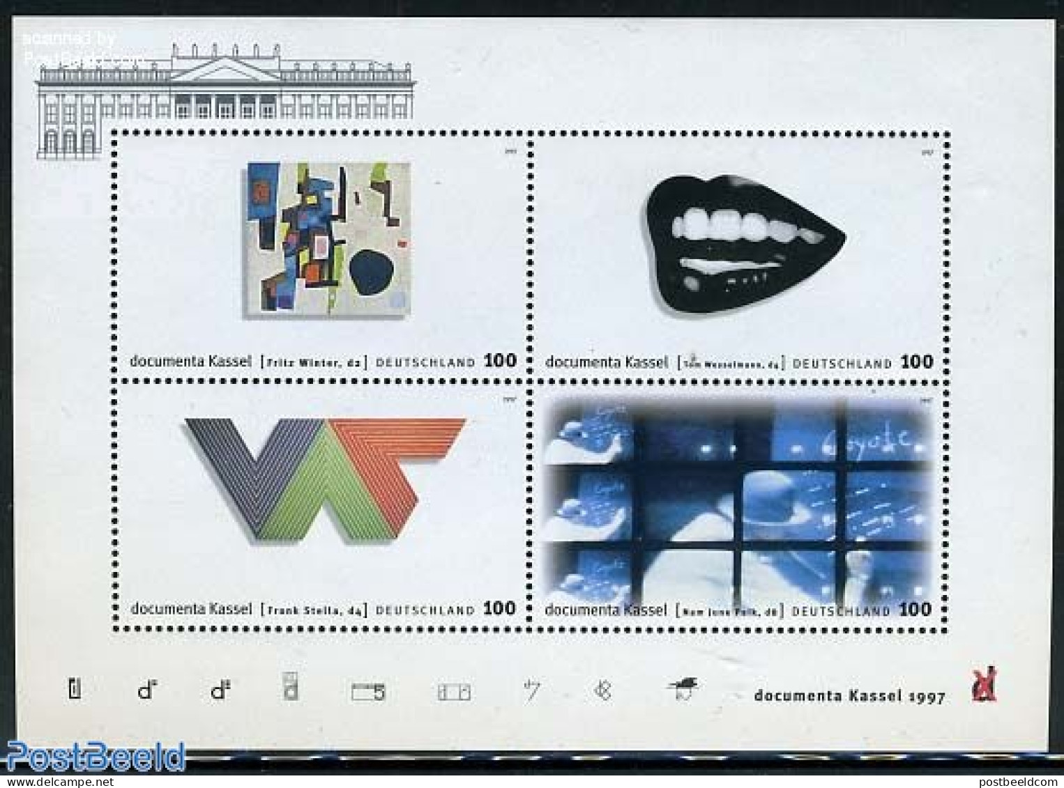 Germany, Federal Republic 1997 Dokumenta Kassel S/s, Mint NH, Art - Modern Art (1850-present) - Neufs
