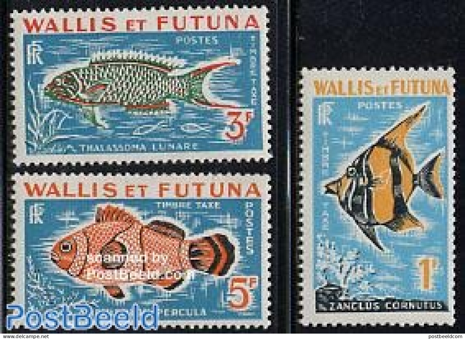 Wallis & Futuna 1963 Postage Due, Fish 3v, Mint NH, Nature - Fish - Poissons