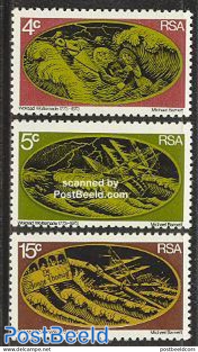 South Africa 1973 Wolraad Woltemade 3v, Mint NH, Transport - Ships And Boats - Ungebraucht