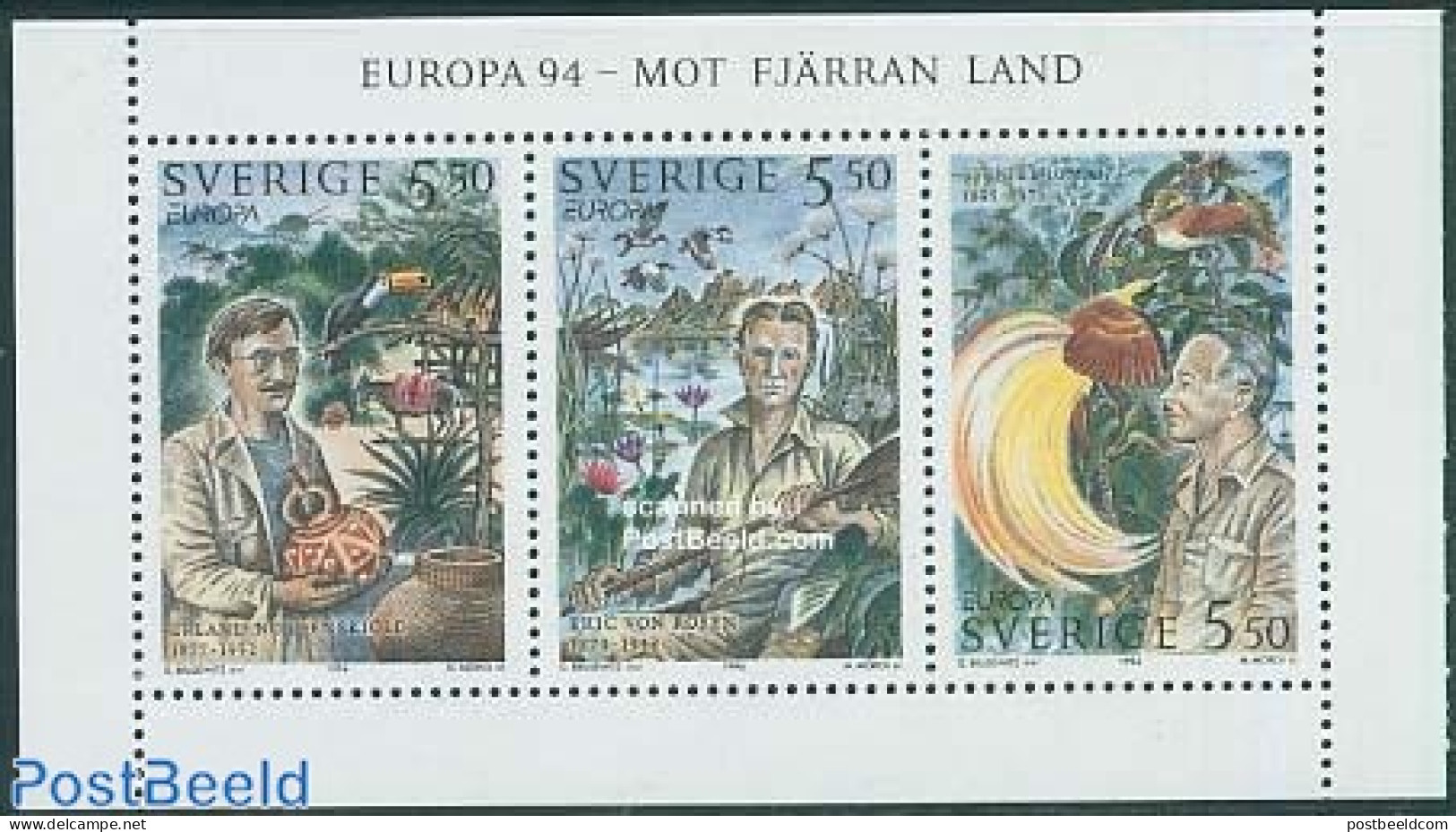 Sweden 1994 Europa, Discoveries 3v [::], Mint NH, History - Nature - Science - Europa (cept) - Explorers - Birds - Inv.. - Unused Stamps