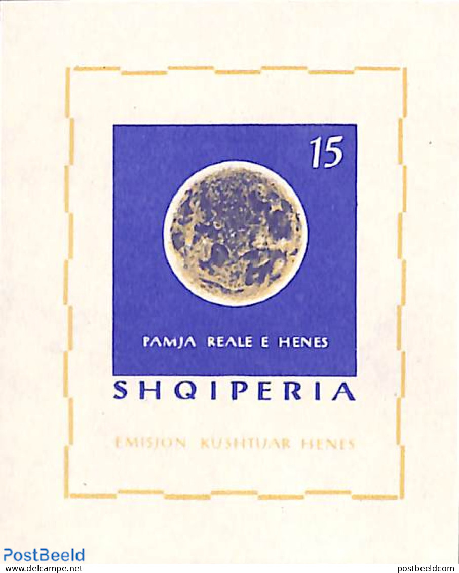 Albania 1964 Moon S/s Imperforated, Mint NH, Science - Astronomy - Astrology