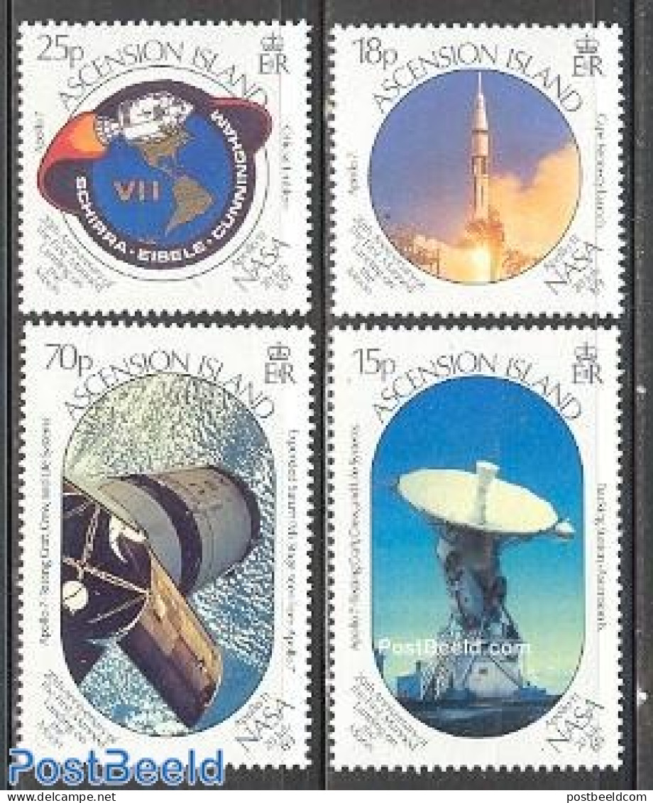 Ascension 1989 First Manned Space Flight 20th Anniversary 4v, Mint NH, Transport - Space Exploration - Ascensione