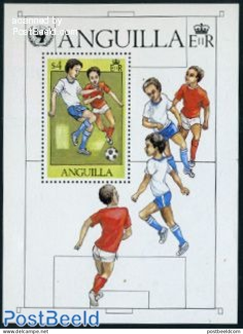 Anguilla 1981 UNICEF S/s, Mint NH, History - Sport - Unicef - Football - Anguilla (1968-...)