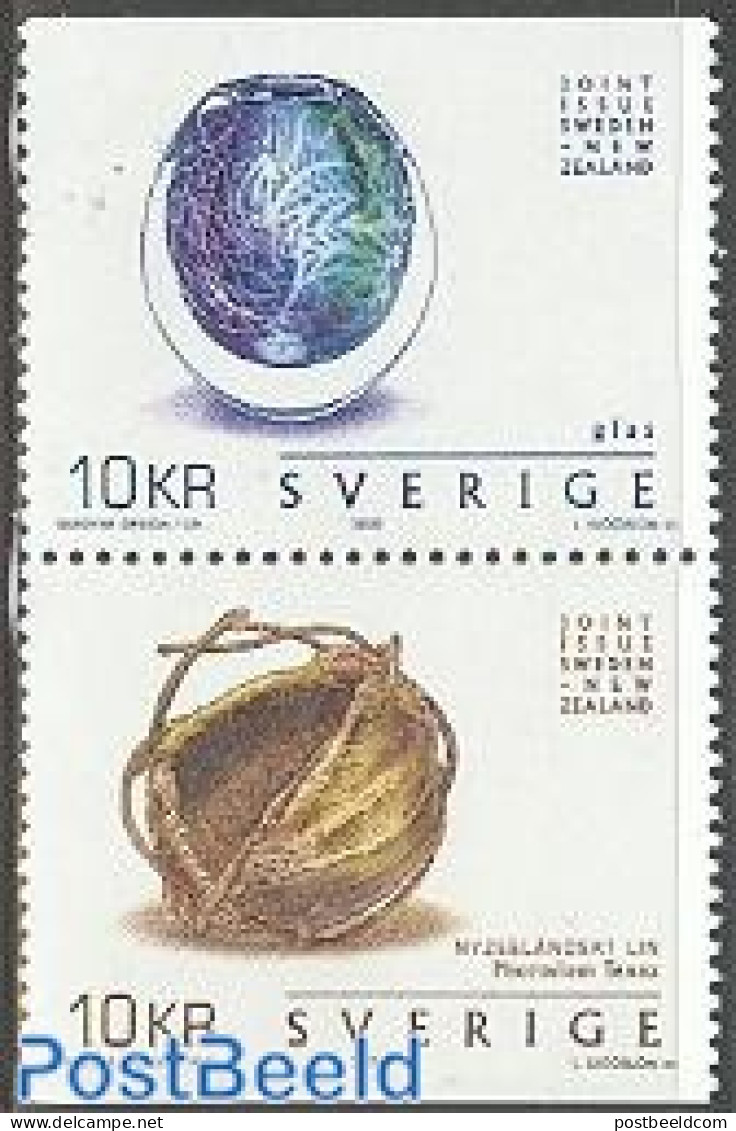 Sweden 2002 Art, Joint Issue With New Zealand 2v [:], Mint NH, Various - Joint Issues - Art - Art & Antique Objects - Nuovi