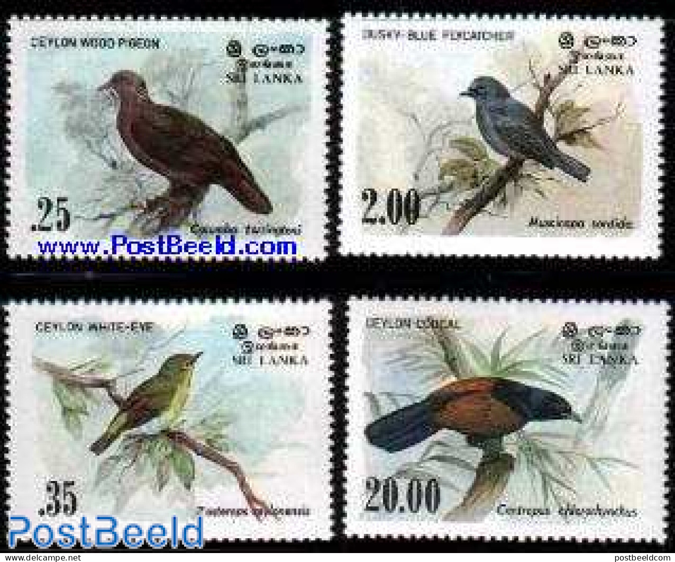 Sri Lanka (Ceylon) 1983 Birds 4v, Mint NH, Nature - Birds - Sri Lanka (Ceylon) (1948-...)
