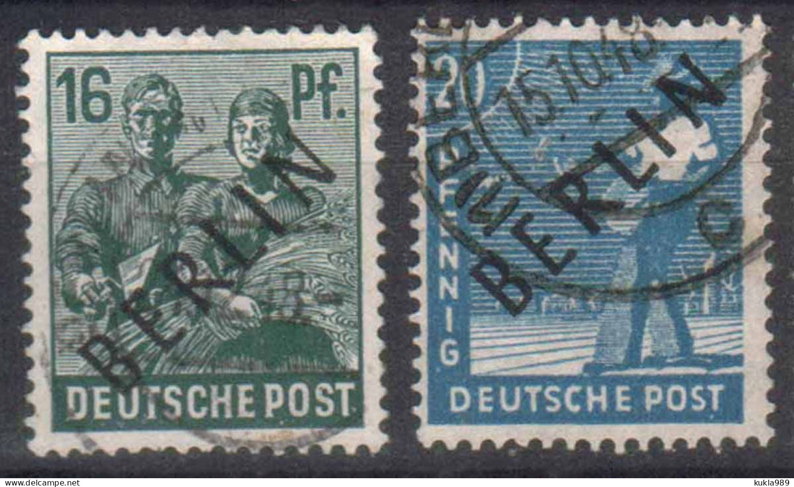 GERMANY BERLIN 1948. Mi.#7,8. USED - Usati