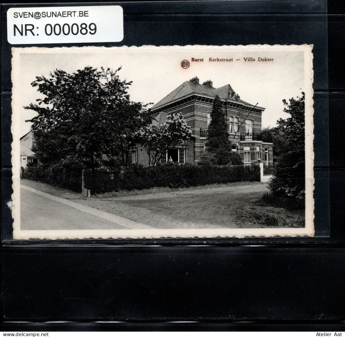 Postkaart: Burst - Kerkstraat, Villa Dokter - Beschadiging Door Verwijdering Uit Album - Erpe-Mere
