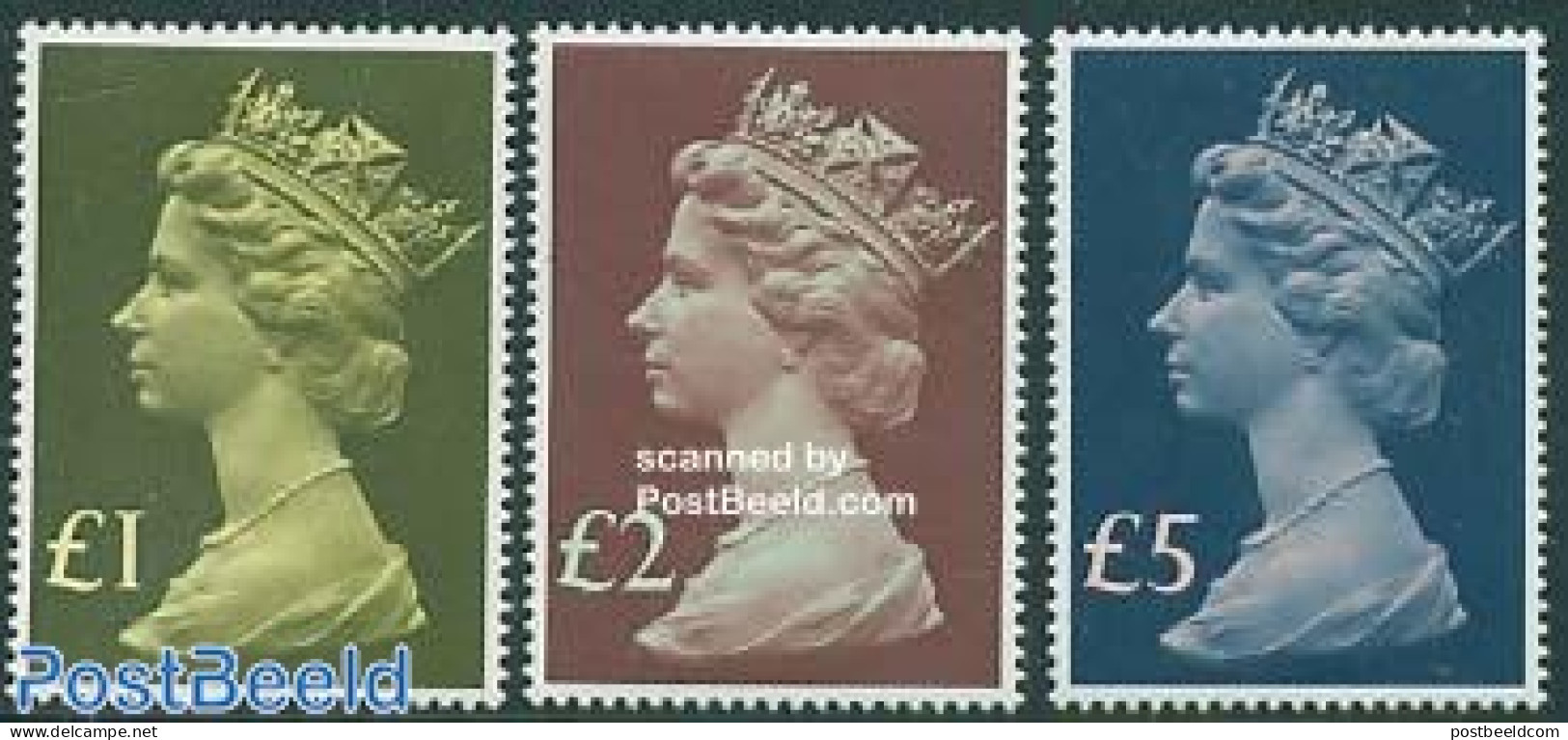 Great Britain 1977 Definitives 3v, Mint NH - Unused Stamps