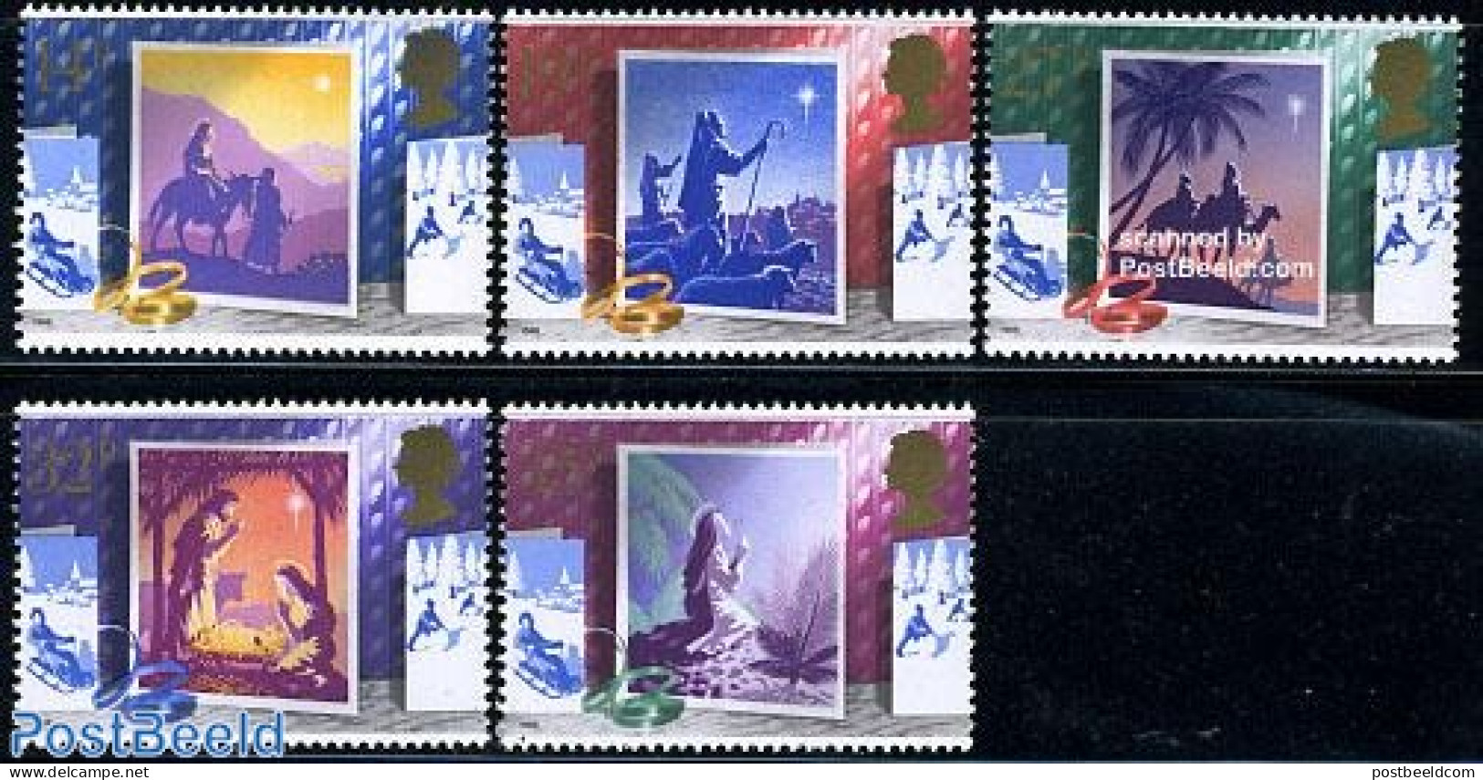 Great Britain 1988 Christmas 5v, Mint NH, Nature - Religion - Camels - Christmas - Ungebraucht