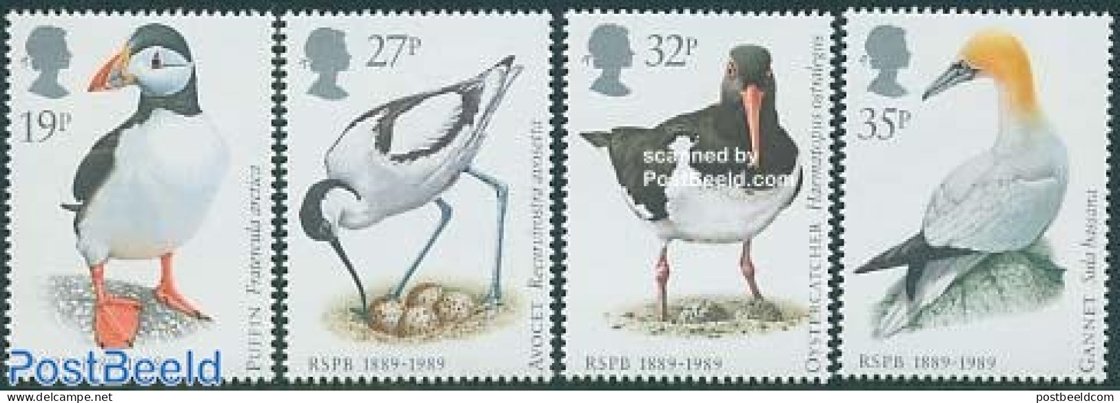 Great Britain 1989 Birds 4v, Mint NH, Nature - Birds - Puffins - Neufs