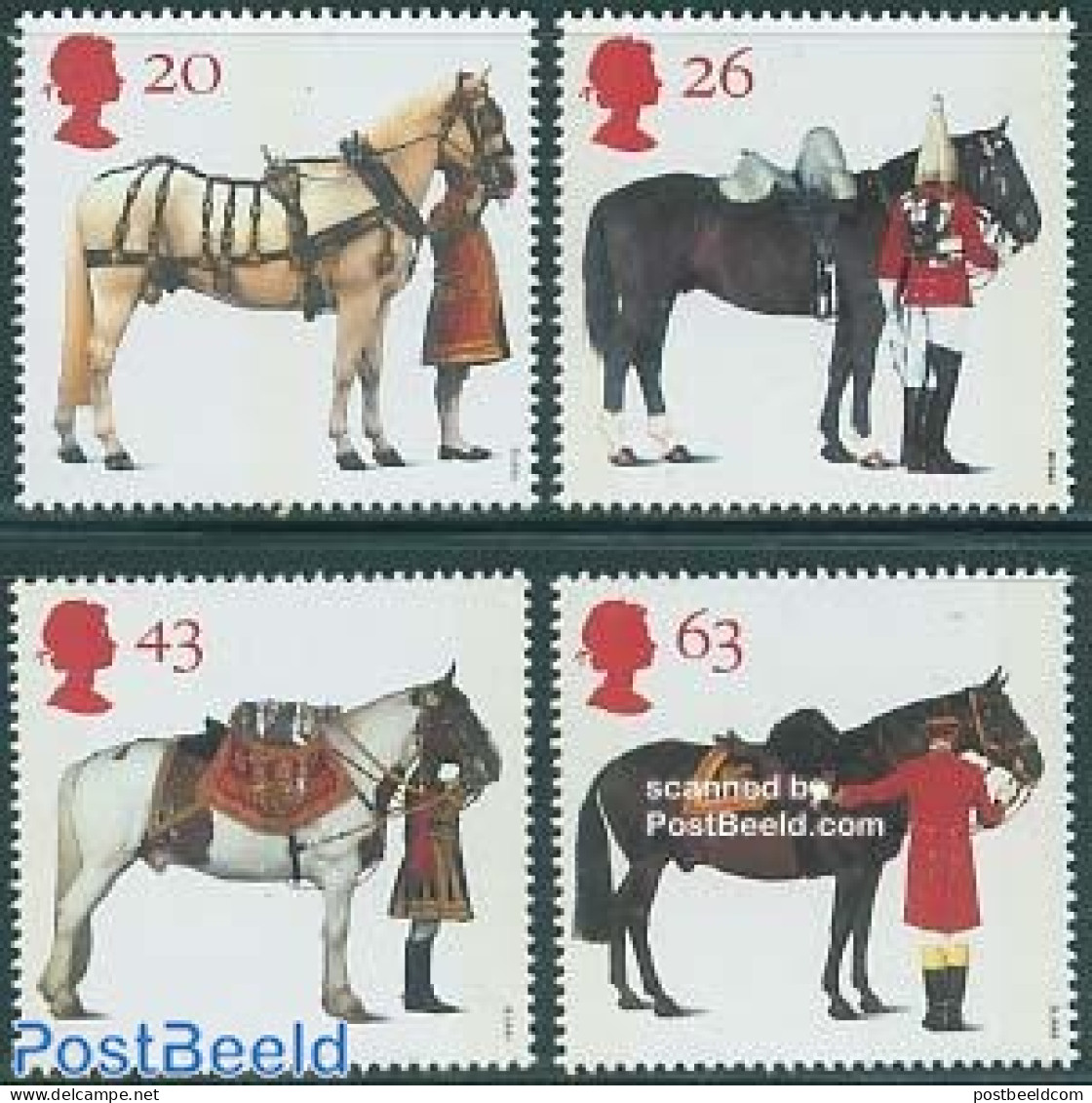 Great Britain 1997 Horses 4v, Mint NH, Nature - Horses - Sonstige & Ohne Zuordnung