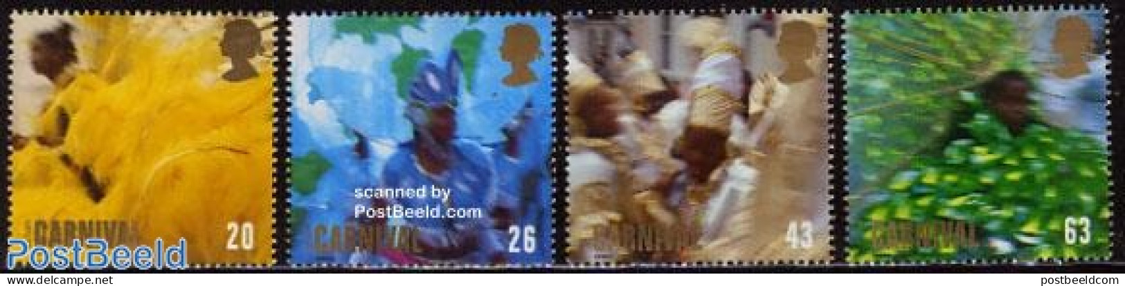 Great Britain 1998 Carnival 4v, Mint NH, History - Various - Europa (cept) - Folklore - Sonstige & Ohne Zuordnung