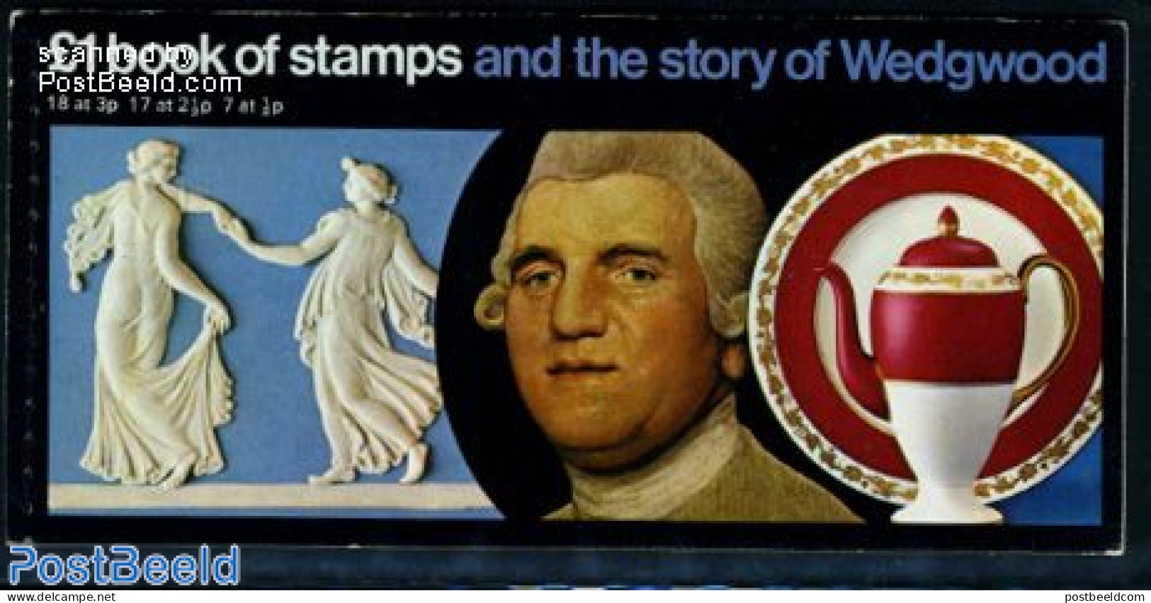 Great Britain 1972 The Story Of Wedgewood Booklet, Mint NH, Stamp Booklets - Art - Art & Antique Objects - Ceramics - Unused Stamps