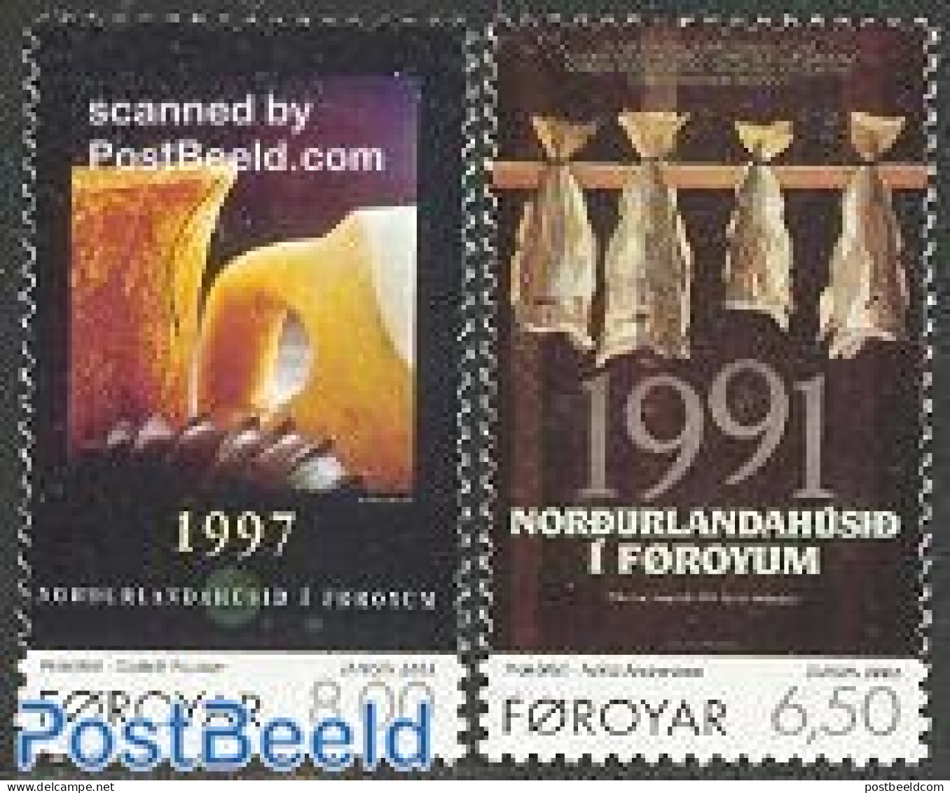 Faroe Islands 2003 Europa, Poster Art 2v, Mint NH, History - Nature - Europa (cept) - Fish - Art - Ceramics - Modern A.. - Peces