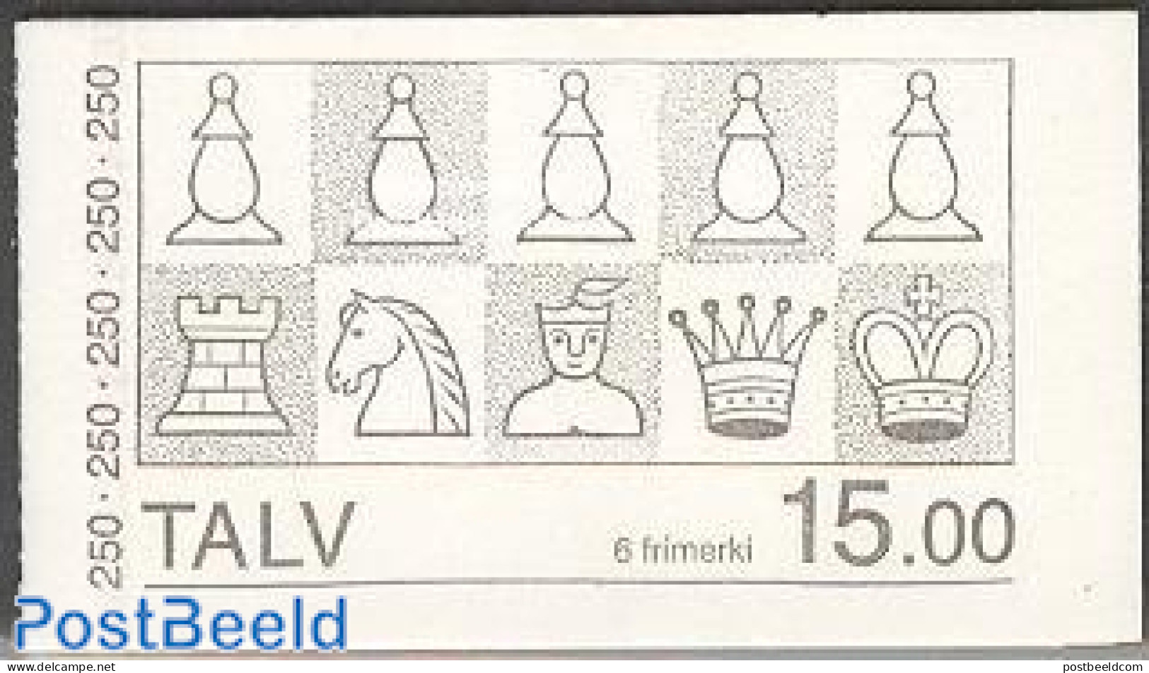 Faroe Islands 1983 Chess Booklet, Mint NH, Sport - Chess - Stamp Booklets - Echecs