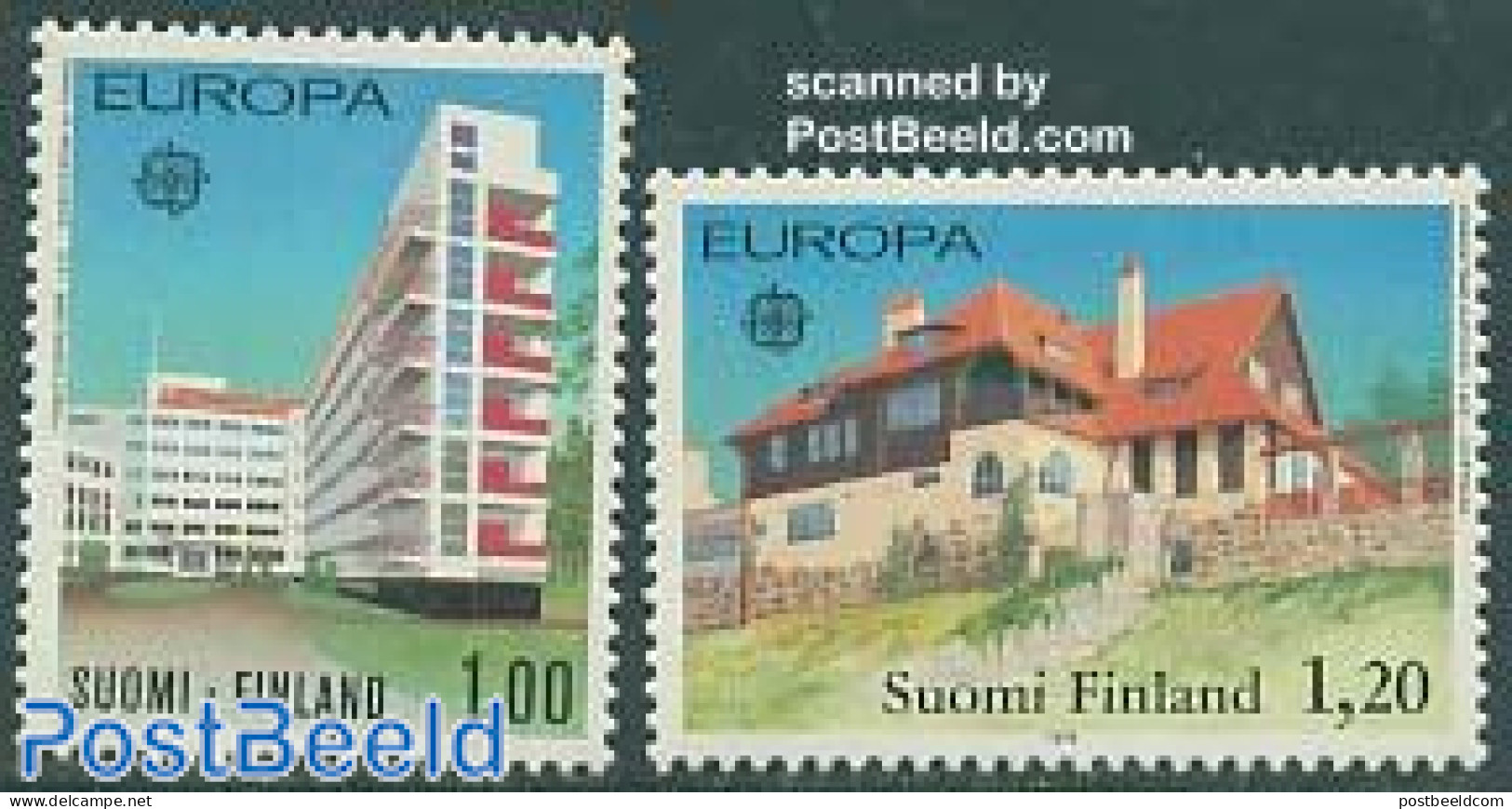 Finland 1978 Europa 2v, Mint NH, Health - History - Health - Europa (cept) - Art - Modern Architecture - Nuevos