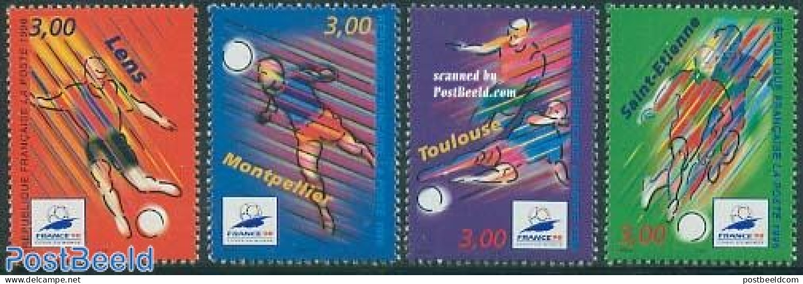 France 1996 World Cup Football 4v, Mint NH, Sport - Football - Ungebraucht