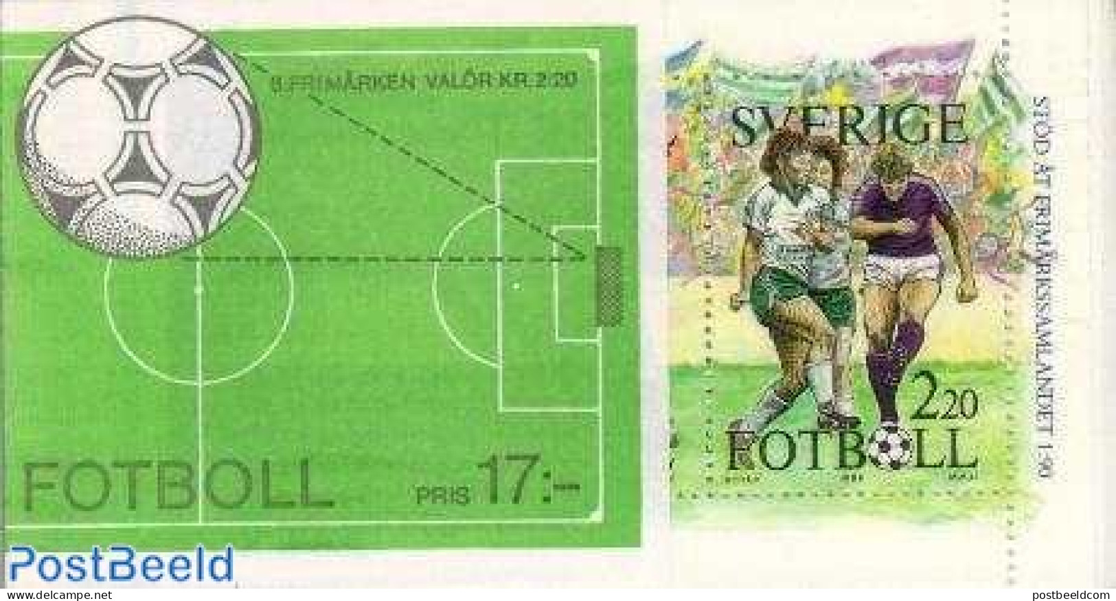 Sweden 1988 World Cup Football Booklet, Mint NH, Sport - Football - Sport (other And Mixed) - Stamp Booklets - Unused Stamps