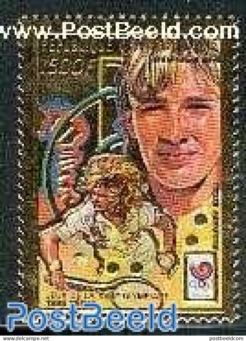 Central Africa 1989 Steffi Graf 1v, Gold, Mint NH, Sport - Olympic Games - Tennis - Tennis