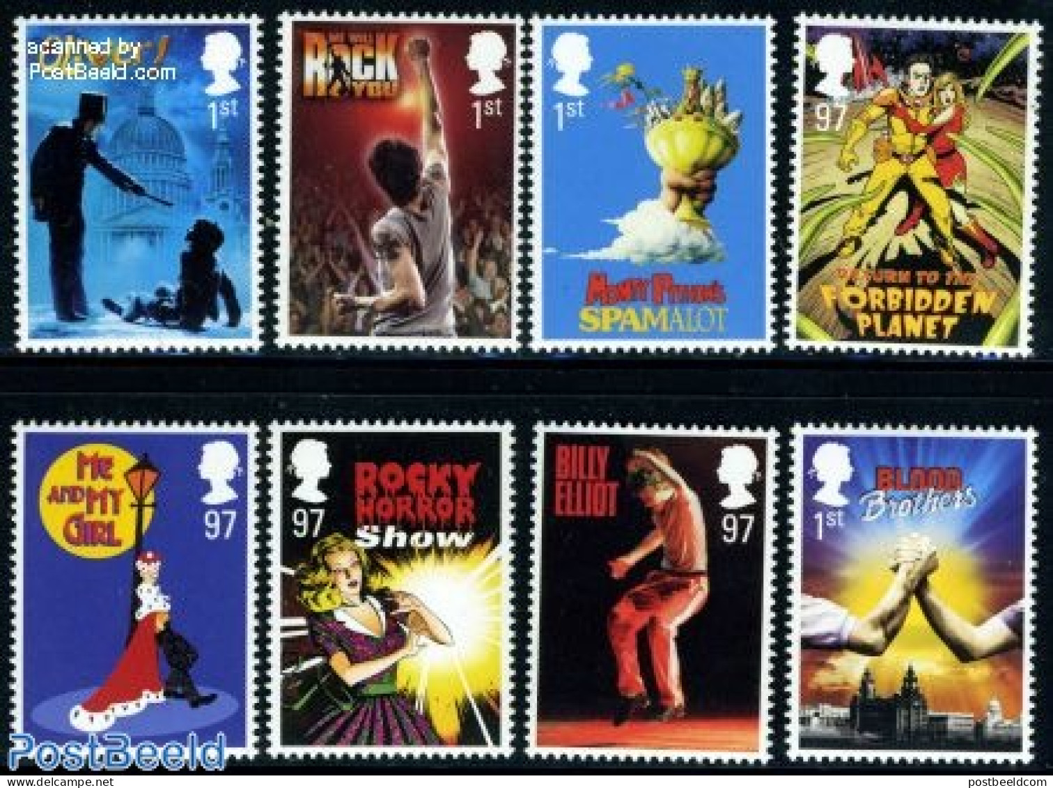 Great Britain 2011 Musicals 8v, Mint NH, Performance Art - Transport - Music - Theatre - Space Exploration - Art - Com.. - Unused Stamps