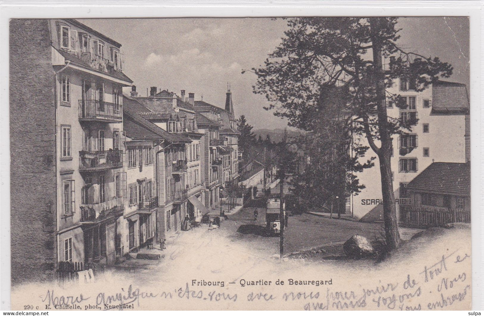 Fribourg, Quartier De Beauregard, Tram, Animation, Serrurerie, Anciennes Façades - Fribourg