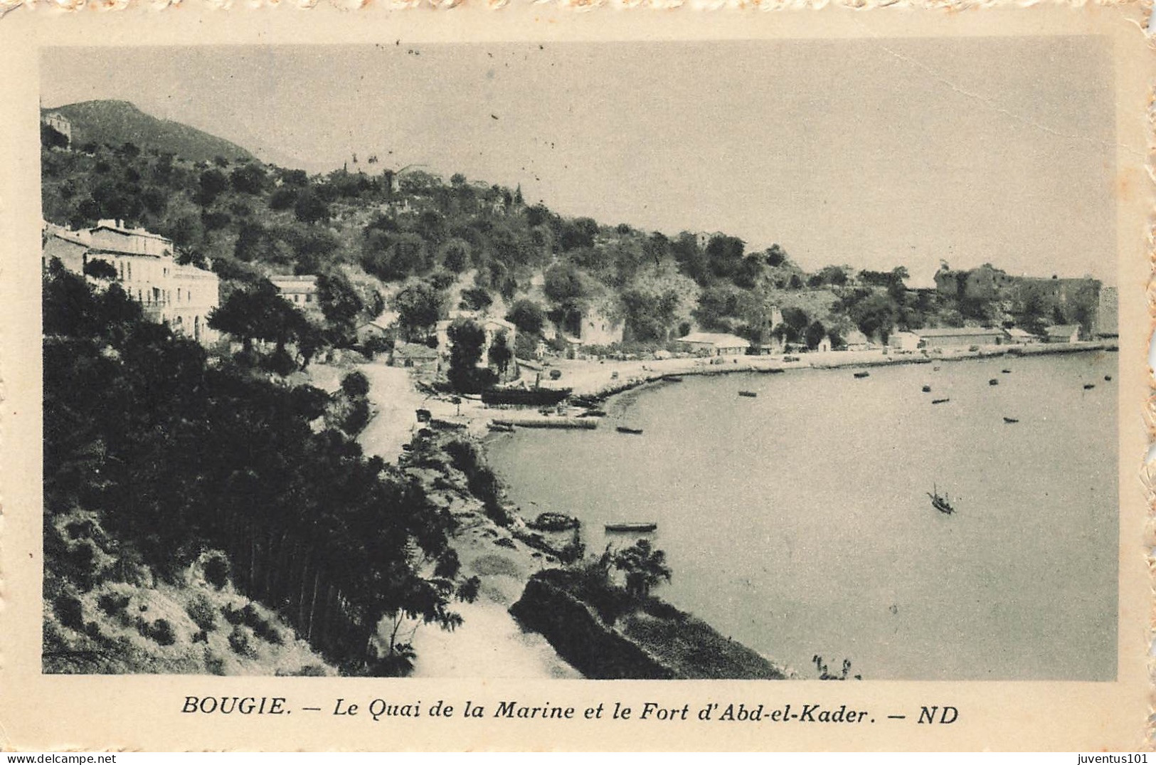 CPA Bougie-Le Quai De La MARINE Et Le Fort D'Abd-el-Kader-Timbre       L2861 - Bejaia (Bougie)