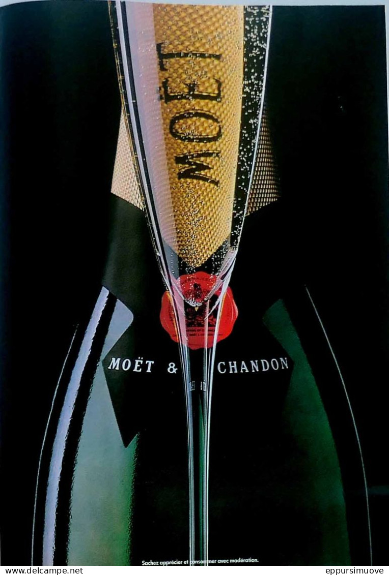 Publicité Papier  CHAMPAGNE MOET & CHANDON Novembre 1989 MrFL - Werbung