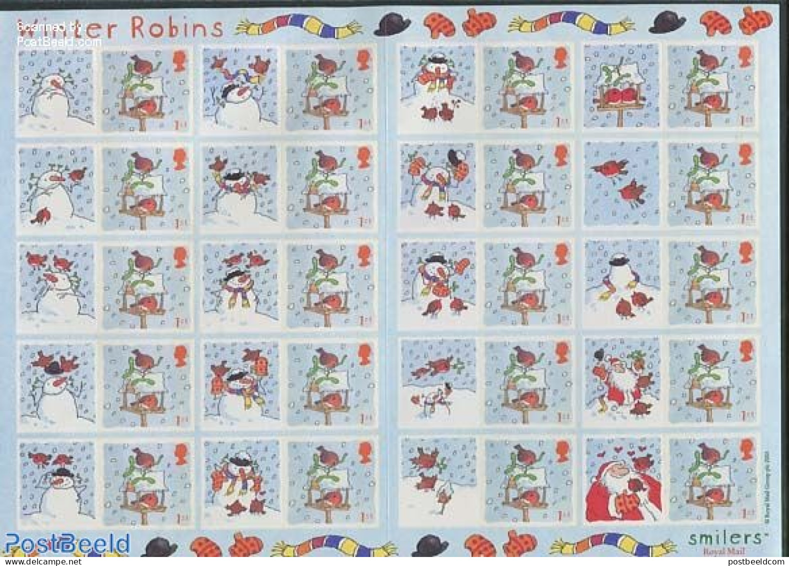 Great Britain 2003 Christmas, Label Sheet, Mint NH, Religion - Christmas - Unused Stamps