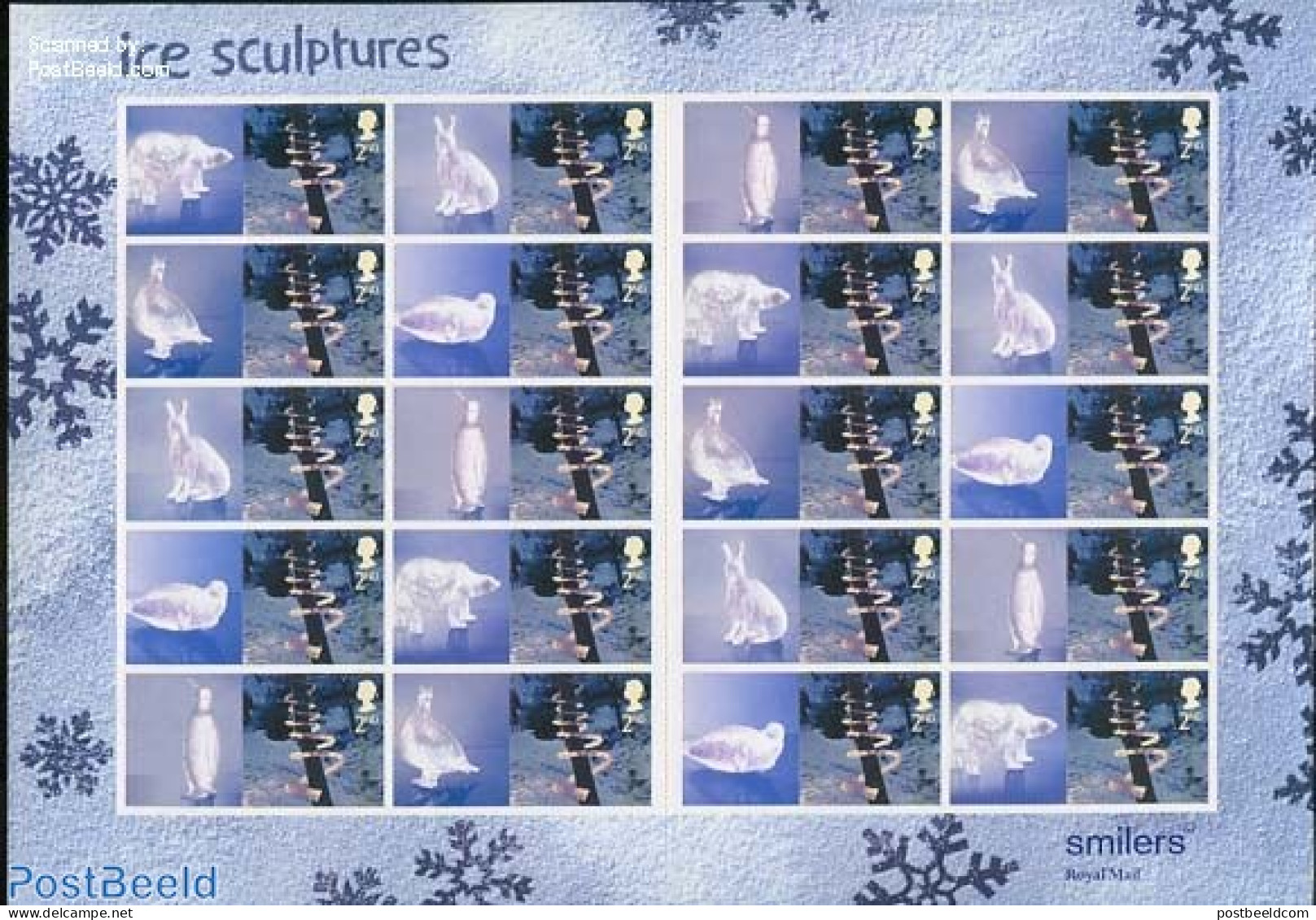 Great Britain 2003 Christmas, Label Sheet, Mint NH, Rabbits / Hares - Nuovi