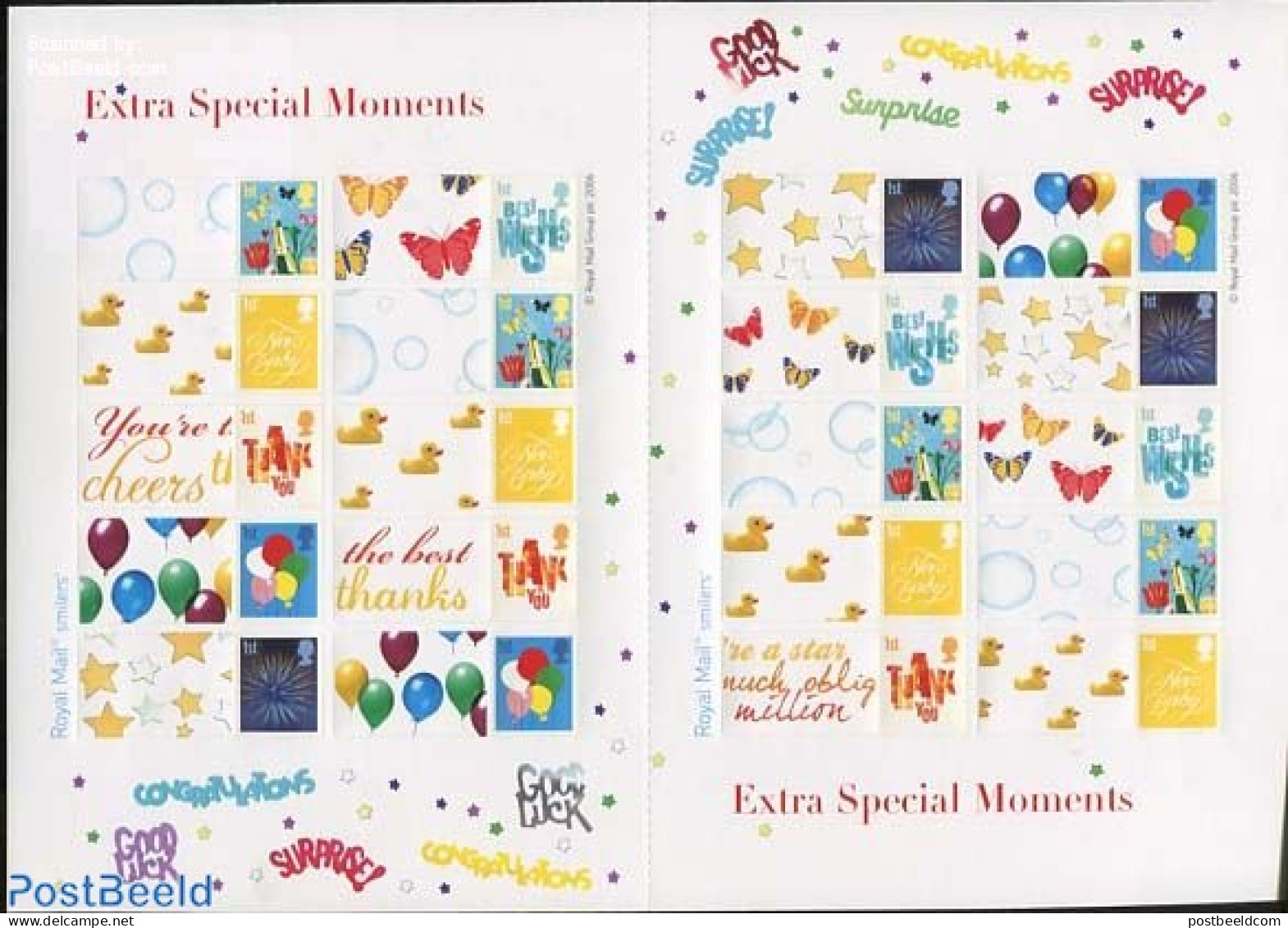 Great Britain 2006 Extra Special Moments, Label Sheet, Mint NH, Nature - Butterflies - Neufs