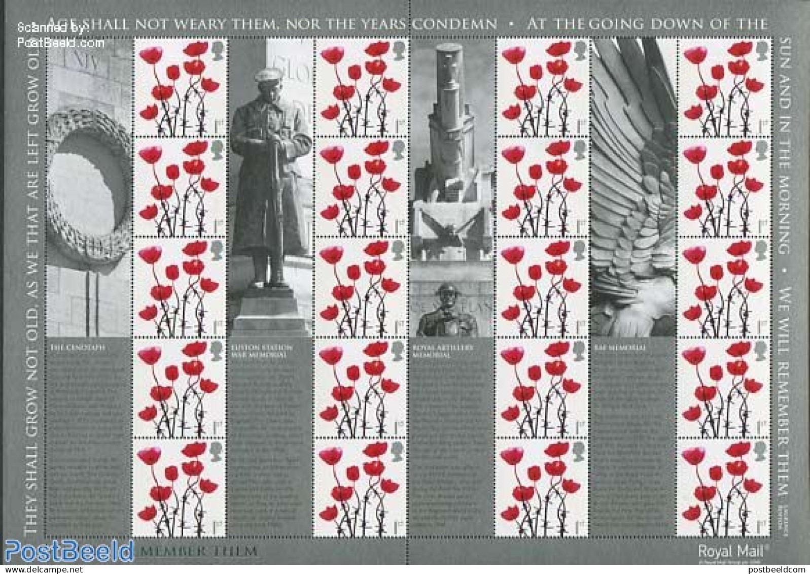Great Britain 2006 Belgica 2006, Label Sheet, Mint NH, Nature - Birds - Flowers & Plants - Nuovi