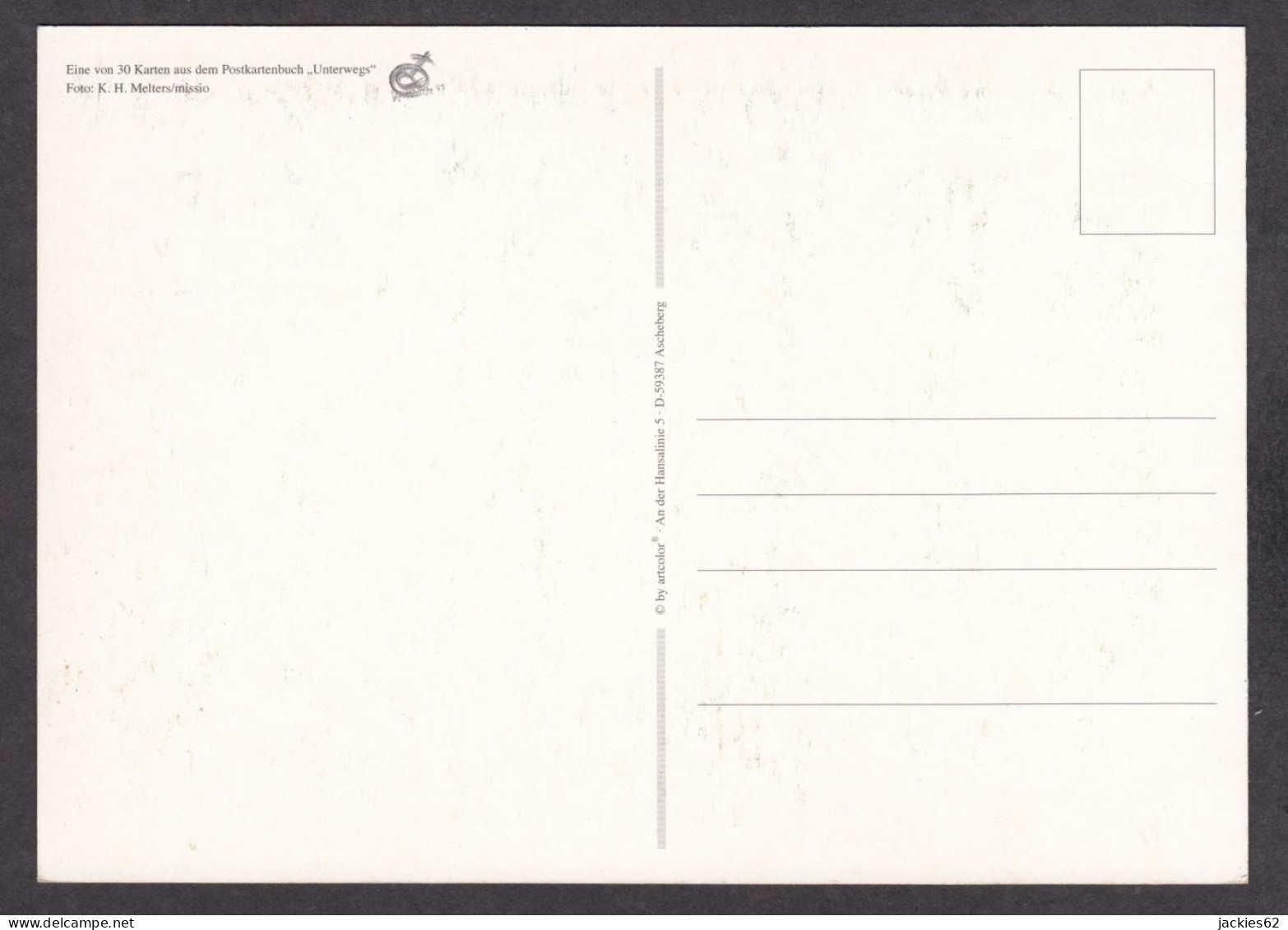 094365GF/ K.H. MELTERS/MISSIO, Aus Dem Postkartenbuch *Unterwegs* - Autres & Non Classés