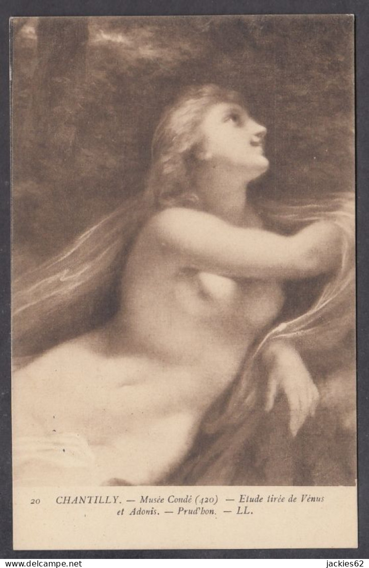 PP201/ Pierre-Paul PRUD'HON, *Etude Tirée De Vénus Et Adonis*, Chantilly, Musée Condé - Pintura & Cuadros