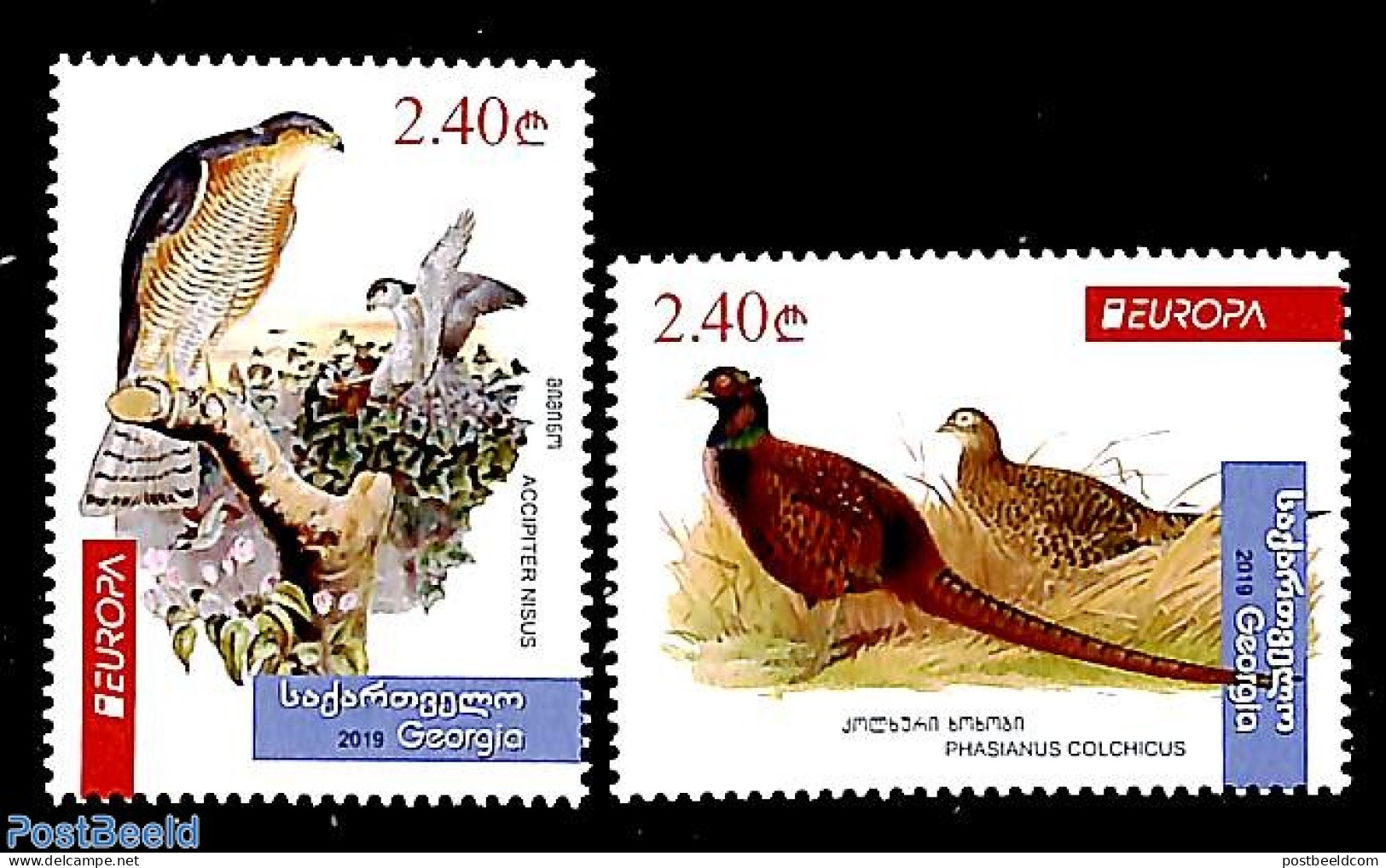 Georgia 2019 Europa 2v, Mint NH, History - Nature - Europa (cept) - Birds - Georgia