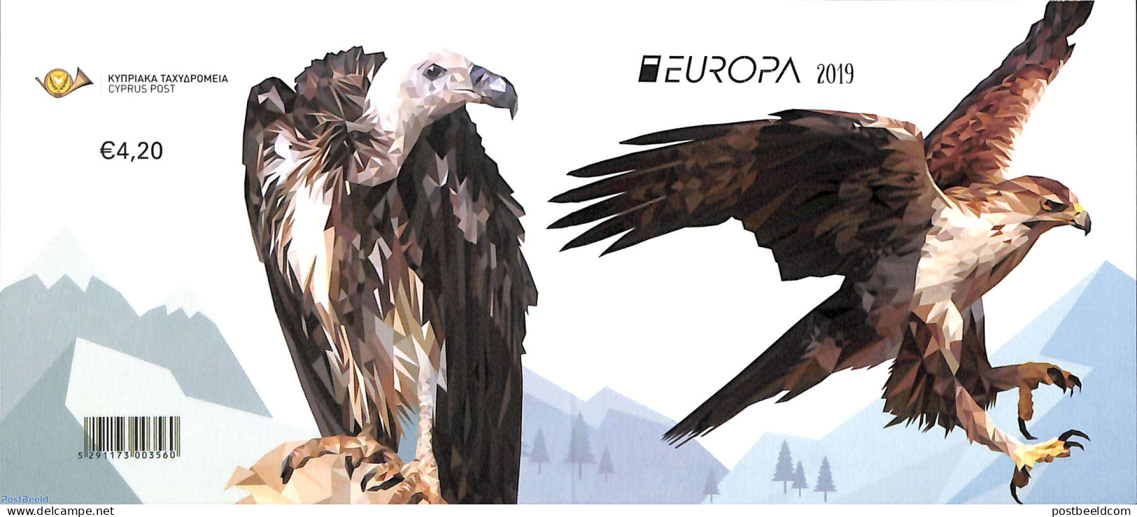 Cyprus 2019 Europa, Booklet, Mint NH, History - Nature - Europa (cept) - Birds - Birds Of Prey - Stamp Booklets - Ungebraucht