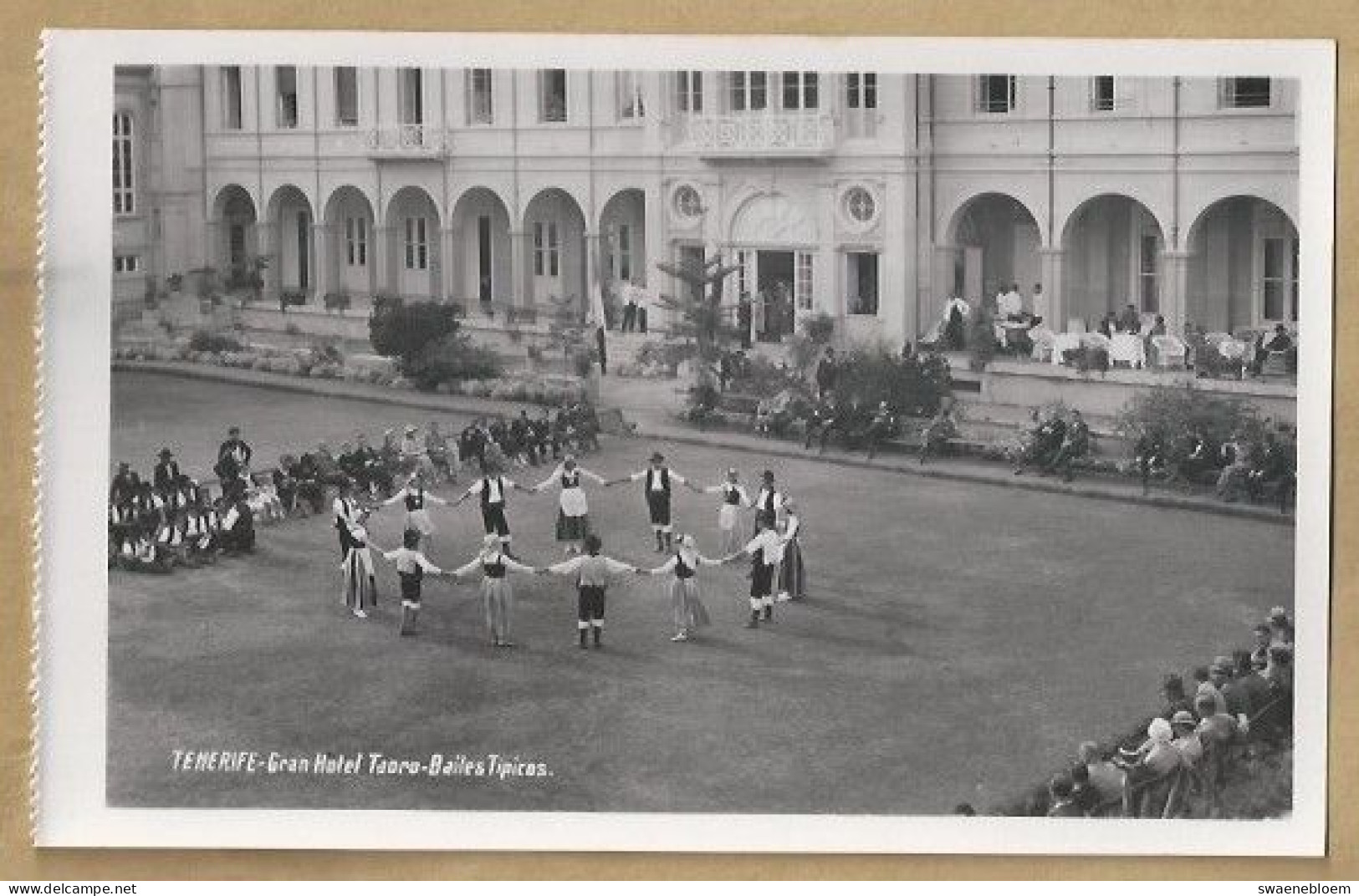 ES.- SPANJE. TENERIFE. Gran Hotel Taoro Bailes Tipicos. Foto BAENA. - Tenerife