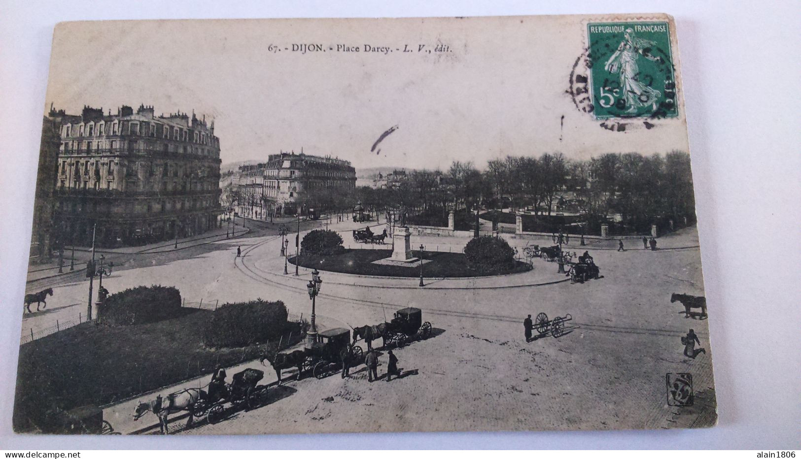 Carte Postale Ancienne ( AA8 ) De Dijon , Place Darcy - Dijon