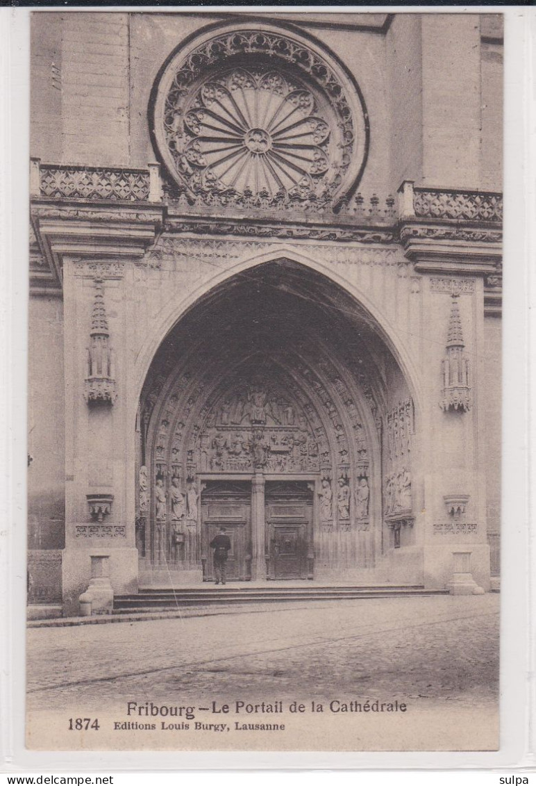 Fribourg, Cathédrale St-Nicolas, Portail - Fribourg