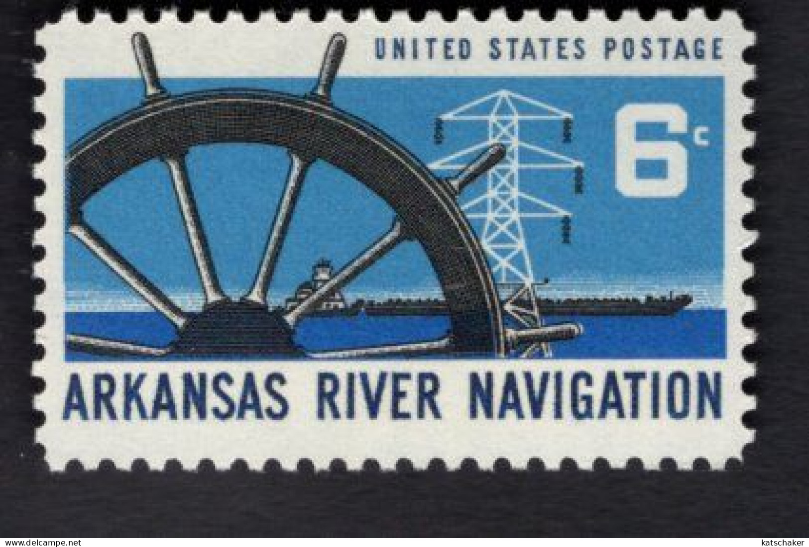 203630442 1968 SCOTT 1358 (XX) POSTFRIS MINT NEVER HINGED  (XX) - ARKANSAS RIVER NAVIGATION - Nuovi