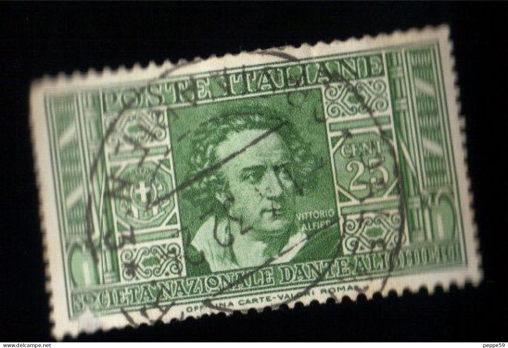 Francobolli Regno - Vittorio Emanuele III - Pro Dante Alighieri Da  25 Cent. - Usados