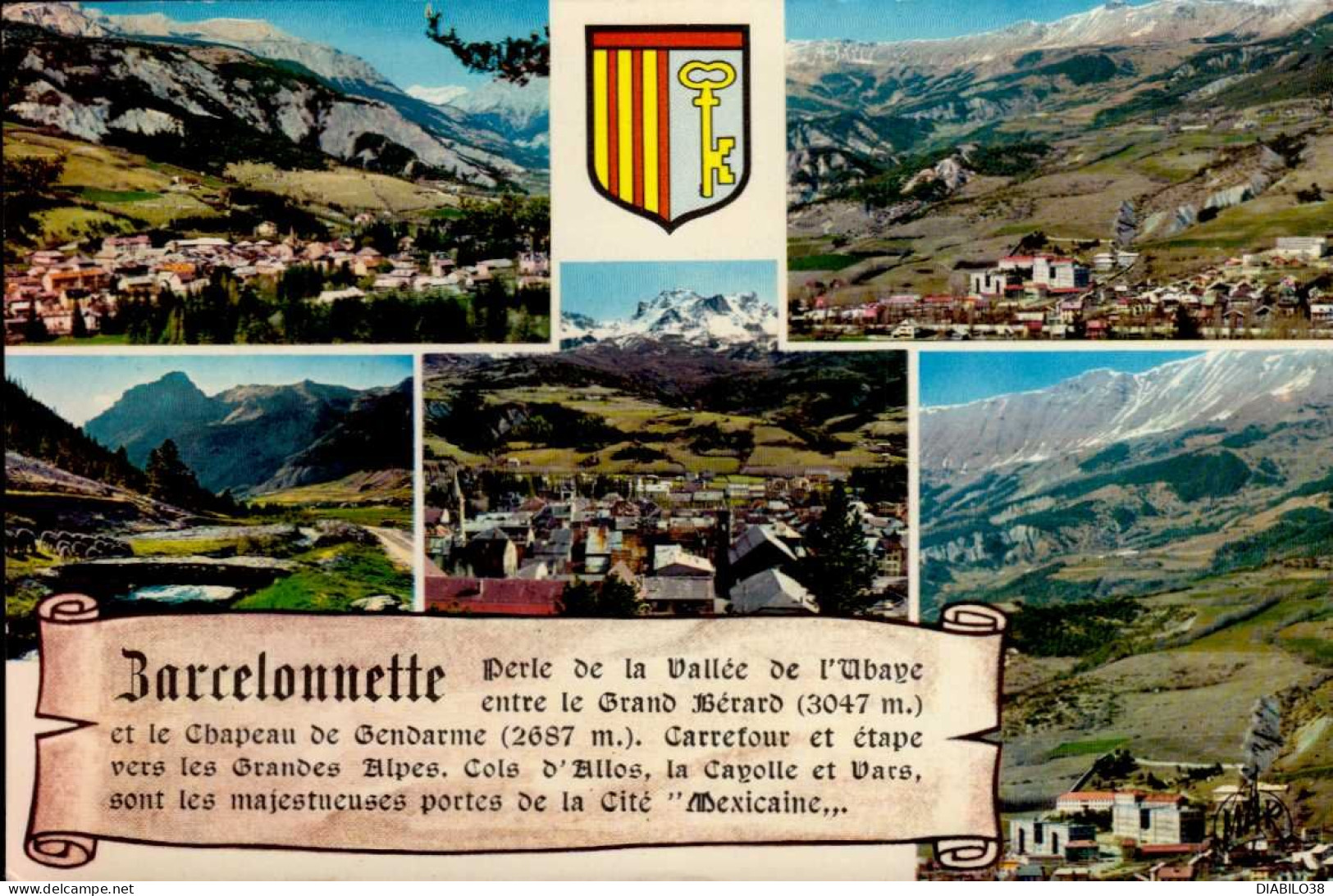 BARCELONNETTE   ( ALPES DE HAUTE PROVENCE )    MULTI-VUES - Barcelonnette