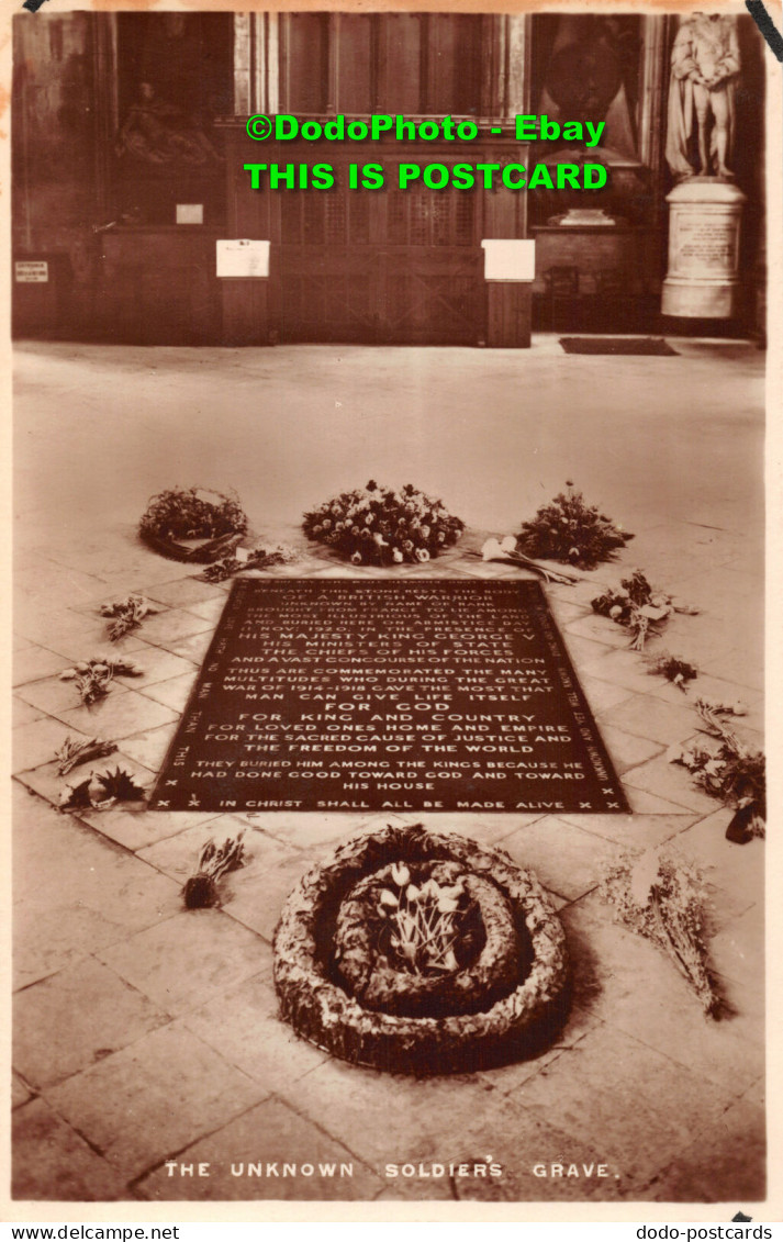 R406571 The Unknown Soldiers Grave. Westminster Abbey. Series 3. Tuck. Real Phot - World