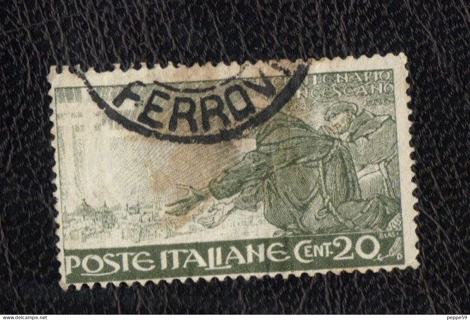 Francobolli Regno - Vittorio Emanuele III - VII Anniv. Francescano 1926 Da  20 Cent. - Afgestempeld