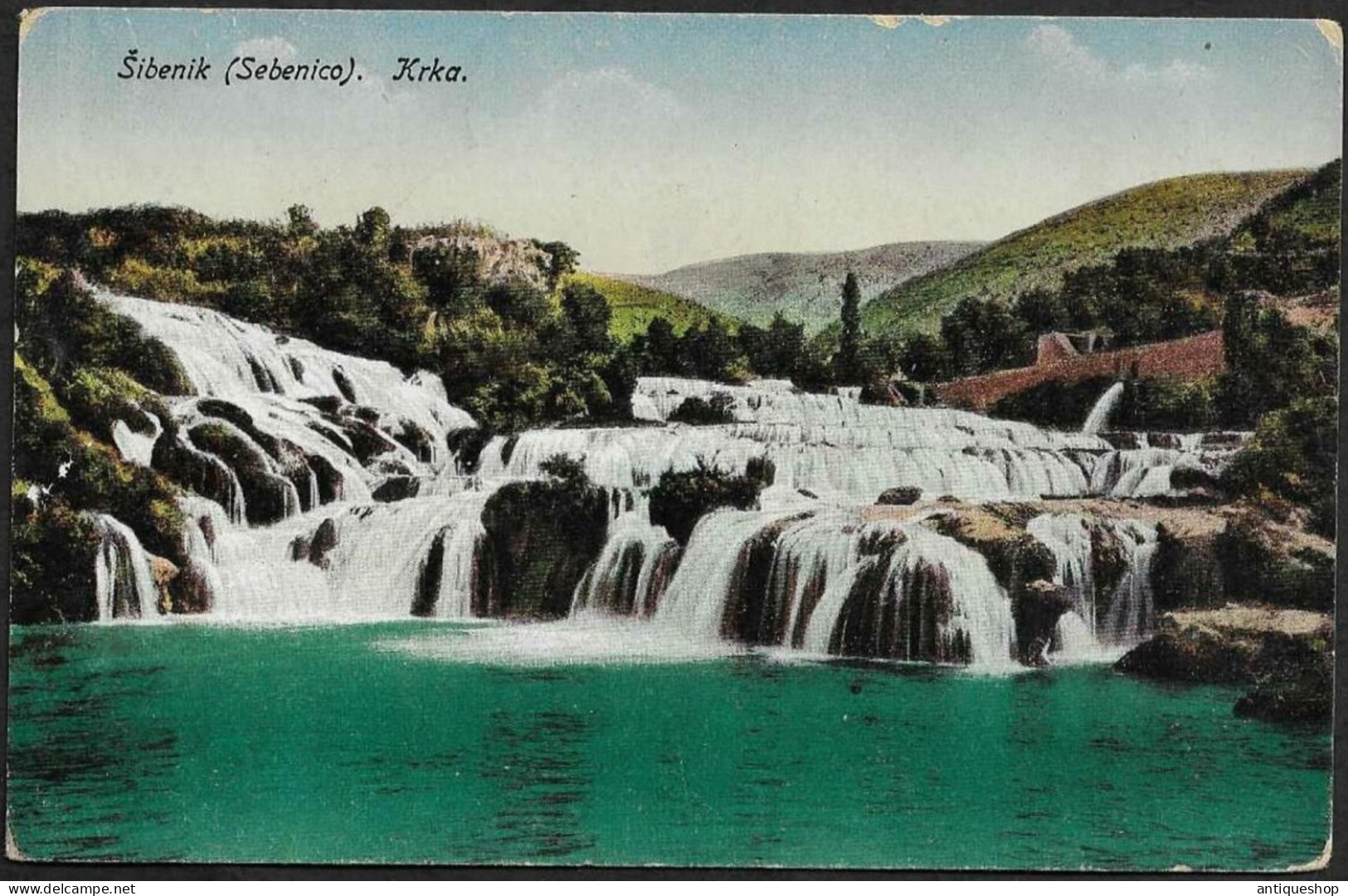 Croatia-----Sibenik (Slapovi Krke)-----old Postcard - Croatie