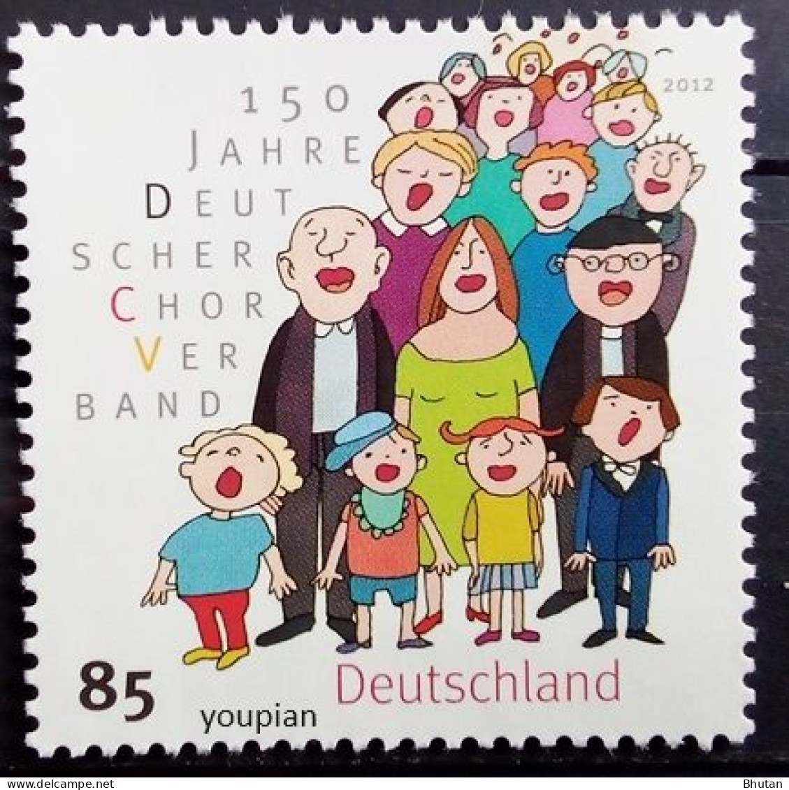 Germany 2012, 150 Years Of The German Choral Association, MNH Single Stamp - Ongebruikt