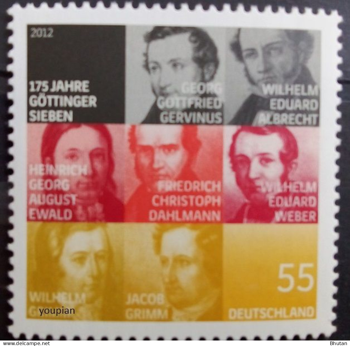 Germany 2012, 150 Years Of The Göttingen Seven, MNH Single Stamp - Ungebraucht