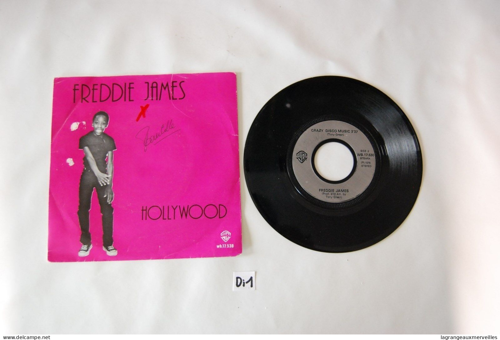 Di1- Vinyl 45 T - Freddy James - Hollywood - Blues